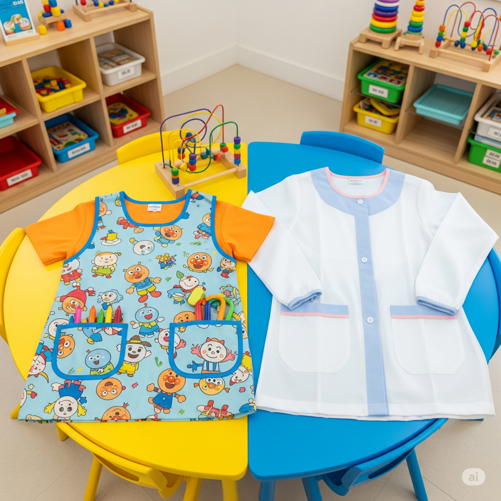 Casaca de maestra infantil o babi profesora : ¿Cuál usar?